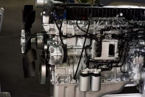 Closeup On A Diesel Engine